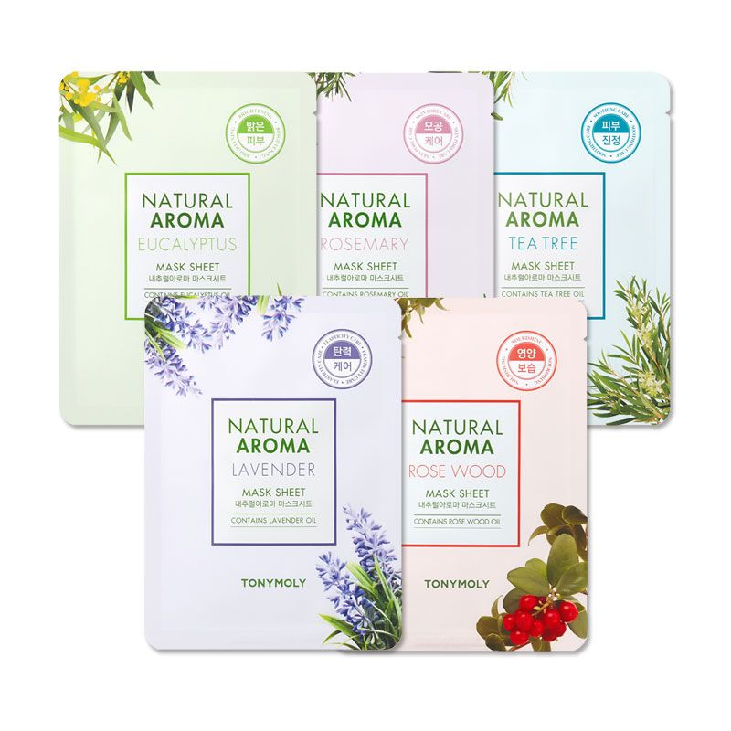 Тканевые спа-маски для лица Tony Moly Natural Aroma Mask Sheet