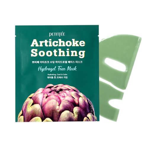 Гидрогелевая маска с артишоком PETITFEE Artichoke Soothing Hydrogel Face Mask