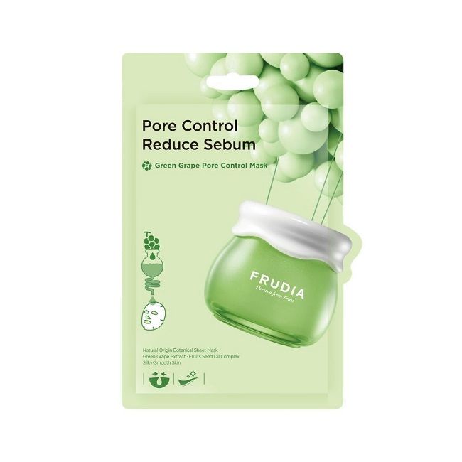 Маска для лица с зеленым виноградом Frudia Green Grape Pore Control Mask