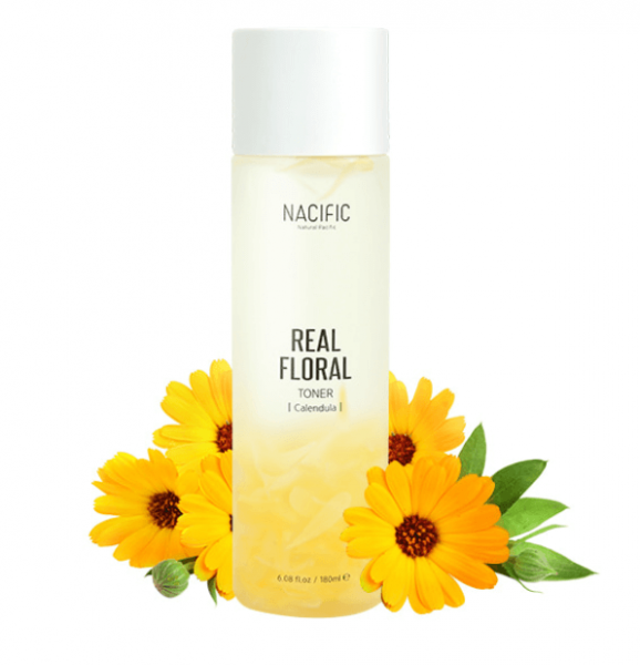 Тонер с лепестками календулы NACIFIC Real Floral Toner Calendula