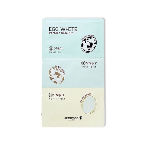Набор патчей против черных точек Skinfood Egg White Perfect Nose Pack