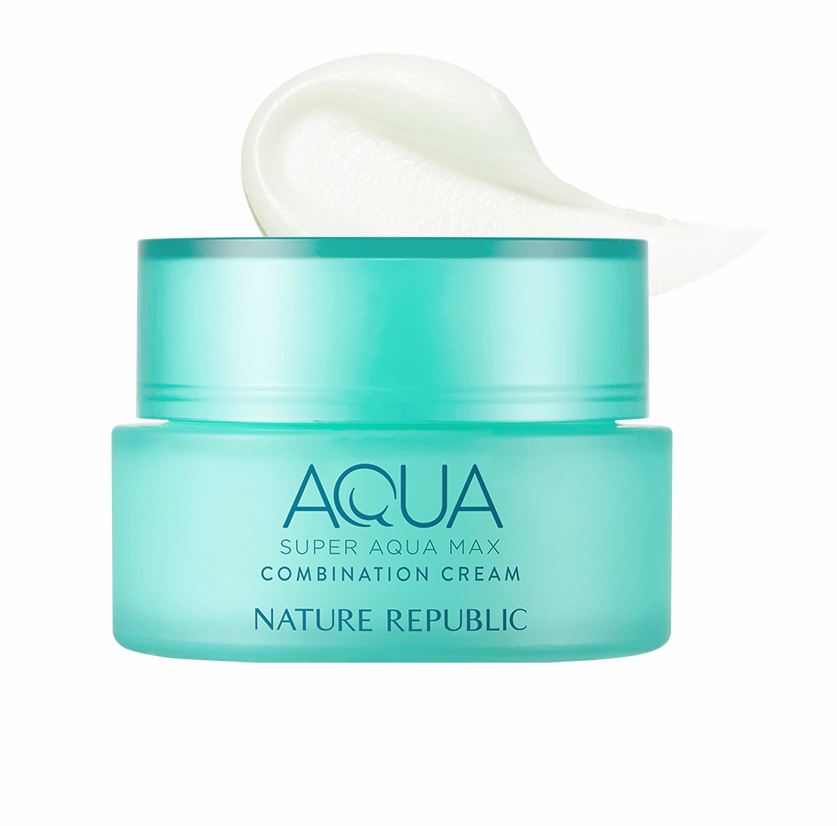 Увлажняющий крем-гель для комбинированной кожи NATURE REPUBLIC SUPER AQUA MAX COMBINATION WATERY CREAM