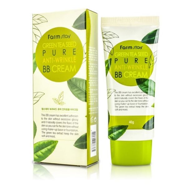 Лифтинг ББ крем с семенами зеленого чая FarmStay Green Tea Seed Pure Anti-Wrinkle BB Cream