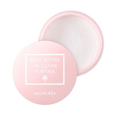 Бесцветная рассыпчатая пудра для жирной кожи Secret Key Rose Water Oil Clear Powder