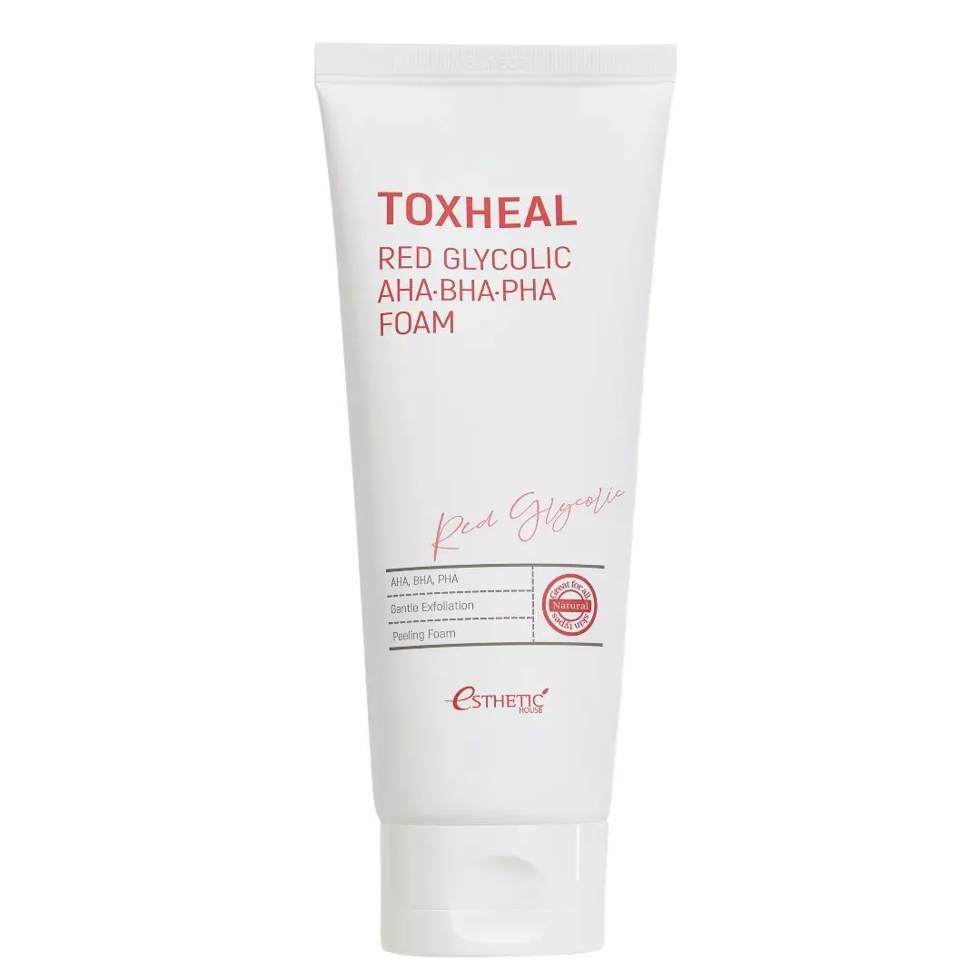 Пенка для умывания с кислотами Esthetic House Toxheal Red Glycolic Aha Bha  Pha Foam купить - Новосибирск