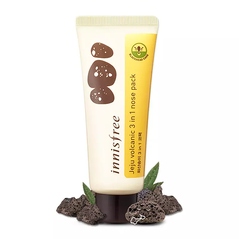 Очищающая маска с вулканическим пеплом Innisfree Jeju Volcanic 3 in 1 Nose Pack