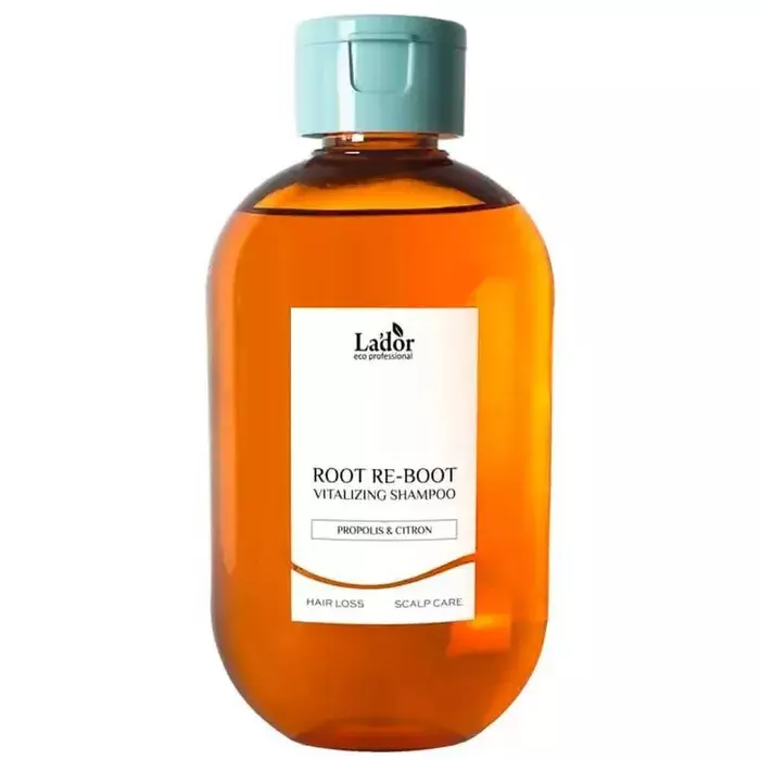 Шампунь против выпадения волос для нормальной кожи головы Lador Root Re-Boot Vitalizing Shampoo Propolis & Citron