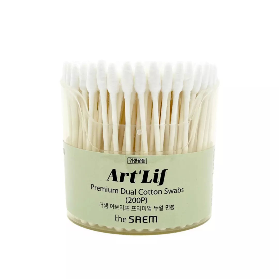 Палочки ватные The Saem The Art'Lif Premium Dual Cotton Swabs набор 200 шт