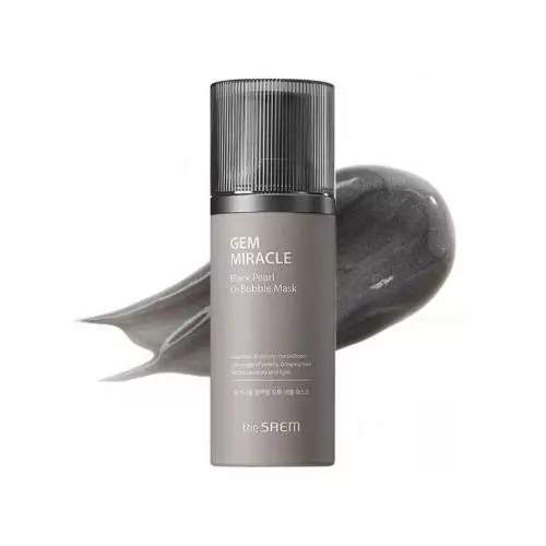 Очищающая кислородная маска The Saem Gem Miracle Black Pearl О2 Bubble Mask